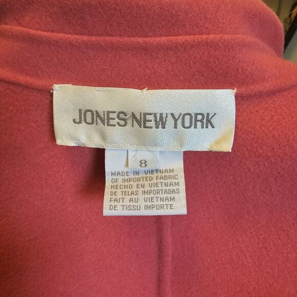 Jones New York Pink Wool Angora Blazer Jacket Womens Size 8 Vintage Y2K Career - Picture 4 of 7